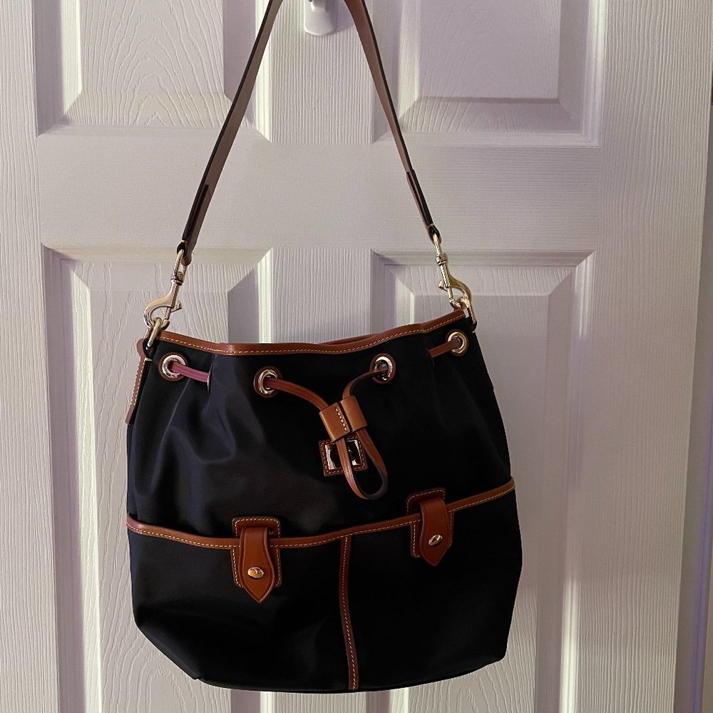 Dooney & Bourke Nylon Drawstring Bucket Bag
